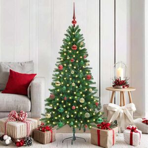 vidaXL Kerstboom met 150 LED met standaard Groen 150 cm PE Image