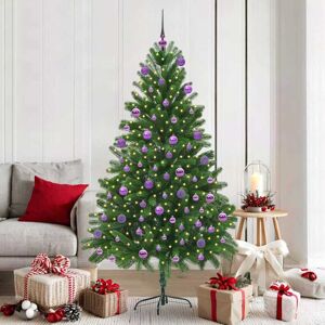 vidaXL Kerstboom met 300 LED met standaard Groen 180 cm PE Image
