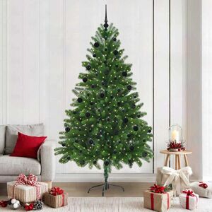 vidaXL Kerstboom met 300 LED met standaard Groen 210 cm PE Image