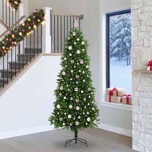 vidaXL Kerstboom met 300 LED met standaard Groen 240 cm PE Image