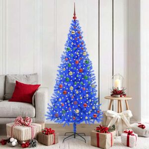 vidaXL Kerstboom met 300 LED met standaard Blauw 180 cm PVC Image