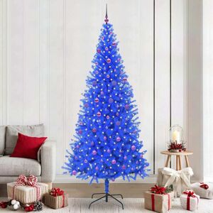 vidaXL Kerstboom met 300 LED met standaard Blauw 240 cm PVC Image