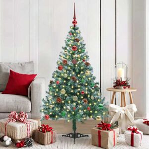 vidaXL Kunstkerstboom met 150 LED Groen 150 cm PVC en Staal Image