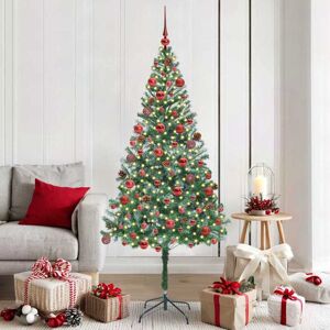 vidaXL Kunstkerstboom met 300 LED Groen 180 cm PVC en Staal Image