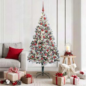 vidaXL Kunstkerstboom Groen 180 cm PVC en Staal en Kunststof Image