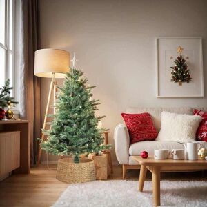 vidaXL Kerstboomkraag Bruin 60 x 60 x 22 cm Waterhyacint Image