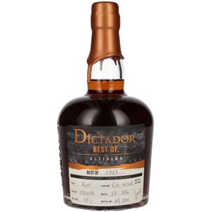Dictador rum Dictador BEST OF 1987 ALTISIMO Colombian Rum 30YO/050317/EX-W348 45% Vol. 0,7l Image