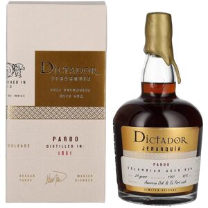 Dictador rum Dictador JERARQUÍA 29 Years Old PARDO Rum 1991 40% Vol. 0,7l in geschenkverpakking Image