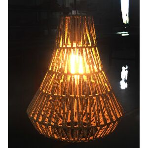 Groenovatie Jute Touw Hanglamp, Handgemaakt, Naturel, ⌀26 cm Image