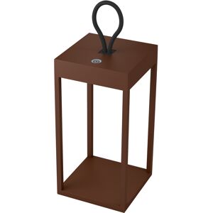KS Verlichting Tafellamp buiten Carlo Touch Cortenstaal LED met Accu en lader, dimbaar. Image