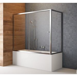 Radaway Vesta Dwj+s parawan nawannowy 150x75cm szkło przejrzyste 209115-01-01/204075-01 Image