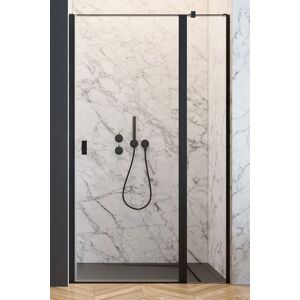 Radaway Nes Black Dwj II drzwi wnękowe 100cm prawe czarny mat/szkło przejrzyste 10036100-54-01R Image