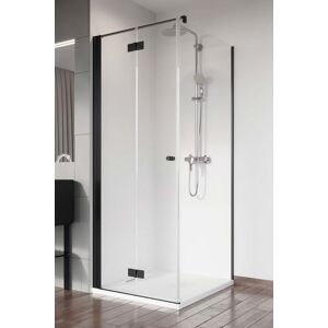 Radaway Nes Black KDJ B drzwi 80cm lewe czarny mat/szkło przejrzyste 10025080-54-01L Image