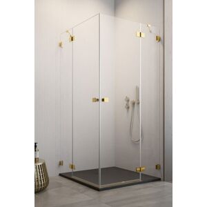 Radaway Essenza Pro Gold Kdd kabina 100x80cm złoty połysk/szkło przejrzyste 10096100-09-01L/10096080-09-01R Image