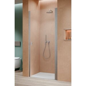 Radaway Nes Brushed Nickel Dwj I Drzwi wnękowe 100 cm prawe szczotkowany nikiel szkło przejrzyste 10026100-91-01R Image