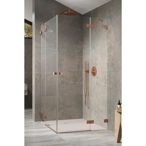 Radaway Essenza Pro Brushed Copper Kdd kabina 80x100cm szczotkowana miedź 10096080-93-01L/10096100-93-01R Image