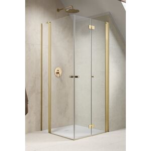 Radaway Nes Brushed Gold KDD B / KDD II kabina 100x90cm prawa złoto szczotkowane przejrzyste 10024100-99-01R/10016090-99-01L Image