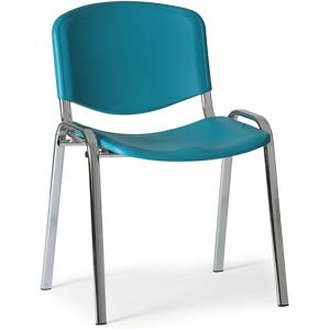 B2B Partner Plastikowe krzesło ISO, zielone, konstrukcja chrom Image