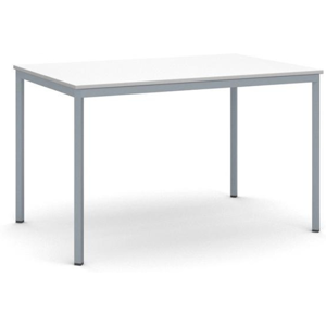 B2B Partner Stół jadalniany, 120x80 cm, ciemnoszara podstawa, biały Image