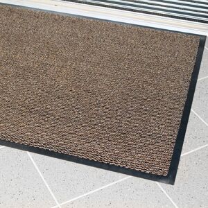 COBA Wycieraczka polipropylenowa czyszcząca na podkładzie gumowym, 60 x 90 cm, brązowa Image