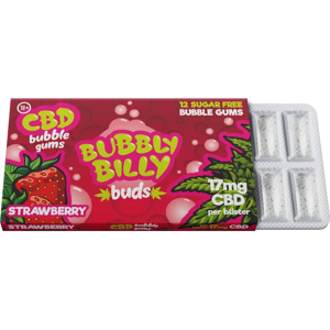 Multitrance Bubbly Billy Guma Do Żucia O Smaku Truskawkowym Buds (17 Mg ), 17 G Image