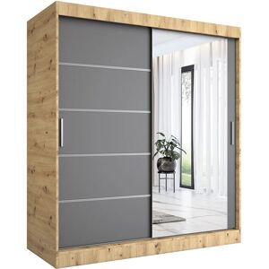 Elior Szafa przesuwna 180 cm dąb artisan + antracyt Z0-D13 Image
