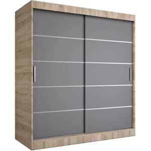 Elior Szafa przesuwna dąb sonoma + antracyt 180 cm N0-N21 Image