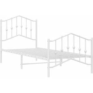 Elior Białe metalowe łóżko loftowe 100x200 cm D8-F82 Image