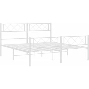 Elior Białe industrialne metalowe łóżko 120x200 cm R5-R50 Image