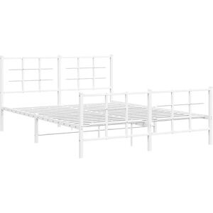 Elior Metalowe białe łóżko loftowe 200x200 cm L8-P96 Image