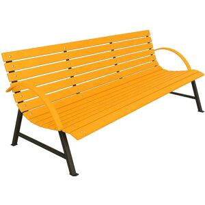Elior Pomarańczowa ławka ogrodowa 120 cm  L8-D25 Image