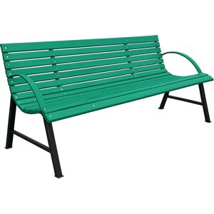 Elior Ławka ogrodowa z oparciem zielona 170 cm D2-F39 Image