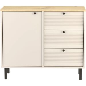 Elior Komoda z 3 szufladami 100 cm kaszmir + dąb artisan P7-C93 Image