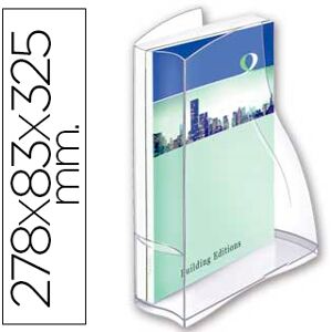 Porta Revistas CEP Isis Plastico Transparente Image