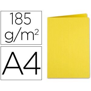 LIDERPAPEL Classificador de Cartolina de 180gDin A4, Amarelo Intenso Image