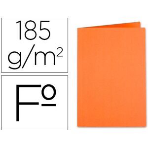LIDERPAPEL Classificador em Cartolina de 180gs, Folio, Laranja Intenso Image