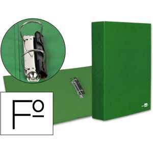 LIDERPAPEL Capa 2 Aneis 40mm Cartão Forrado Paper Folio Verde Image