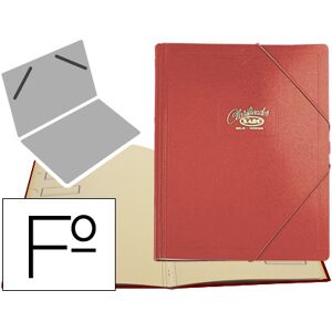 Pasta Classificadora Saro Cartão Compacto Folio Vermelha -12 Departamentos Image