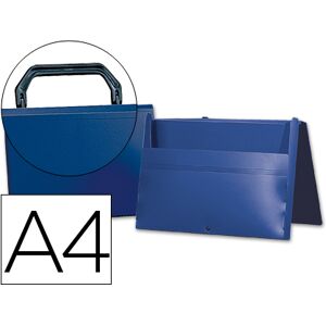 Pasta Porta Documentos Beautone Polipropileno Din A4 Azul -Com Asa Image