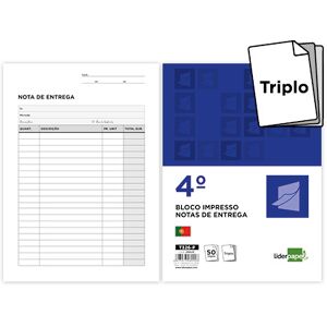 LIDERPAPEL Bloco de Entregas Triplicado 155X215 mm Image