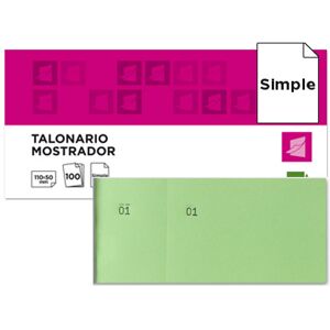 LIDERPAPEL Blocos de Taloes 6/4 Verde Image
