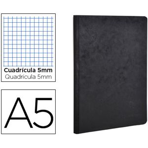 CLAIREFONTAINE Caderno Moleskine Capa Cartolina A5 Quadriculado 96F Preto Image
