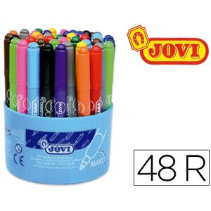 Boiao Jovi Maxi de 48 Marcadores Ponta Grossa c/ 12 Cores de 4 Cada Cor Ponta de 13 mm Image