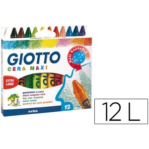 Lápis de Cera Giotto Maxi Caixa de 12 Unidades Image
