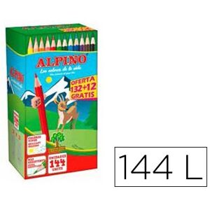 Lápis de Cores Alpino School Pack de 132 + 12 Unidades Oferta Cores Sortidas Image