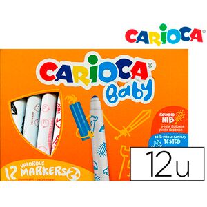 Marcador Carioca Baby 2 Anos Caixa 12 Cores Sortidas Image