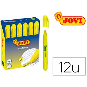 Marcador de Cera Gel Jovi Fluorescente Amarillo Caixa de 12 Unidades Image