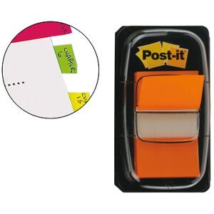 Bandas Separadoras Post-It Index 3M, 25,4X43,1 mm, Laranja -Dispensador de 50 Unidades Image