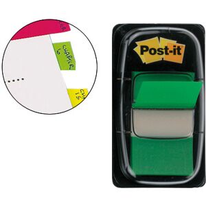 Bandas Separadoras Post-It Index 3M, 25,4X43,1 mm, Verde -Dispensador de 50 Unidades Image