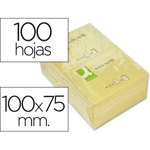 Bloco Notas Adesivas Q-Connect Amarelo 75 X 100 mm Image